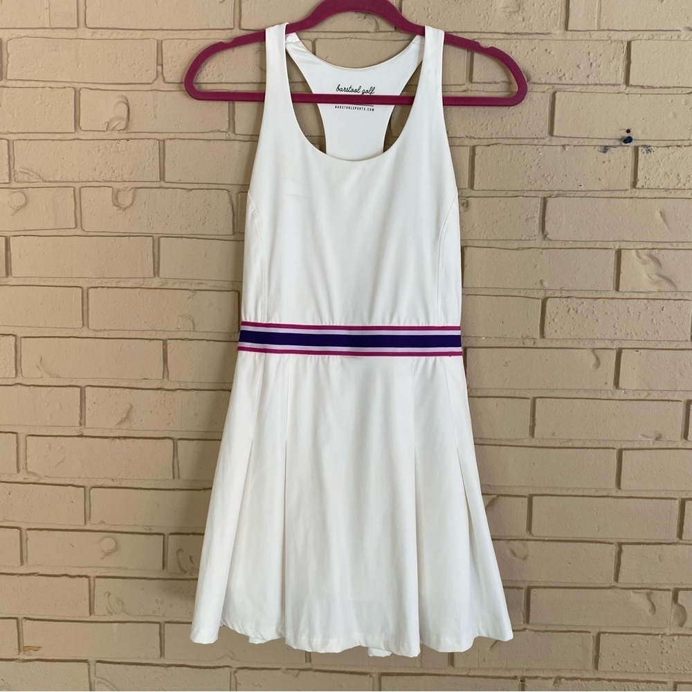Barstool Golf Stretch Pleated White Dress Tennis Mini Preppy Athletic Hamptons L